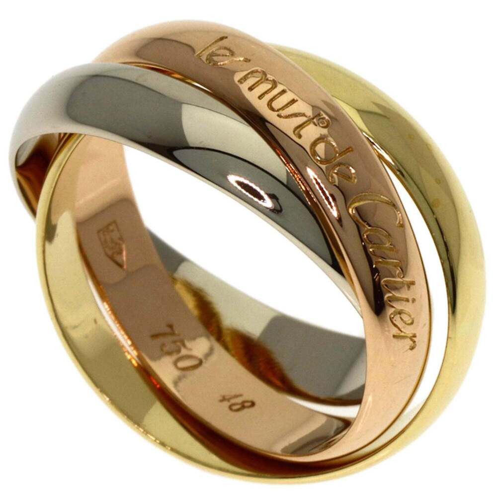 CARTIER Authentic 18k Gold Trinity Ring #48